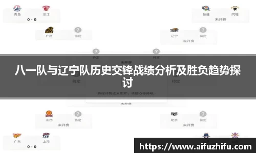 八一队与辽宁队历史交锋战绩分析及胜负趋势探讨